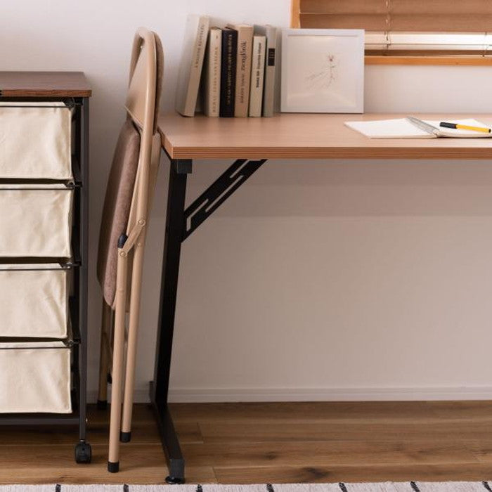 フォールディングチェア ベージュ ブラック ブルー グリーン グレー W47×D45×H79×SH48 折りたたみ 折り畳み 折畳 azu-pc-33の画像