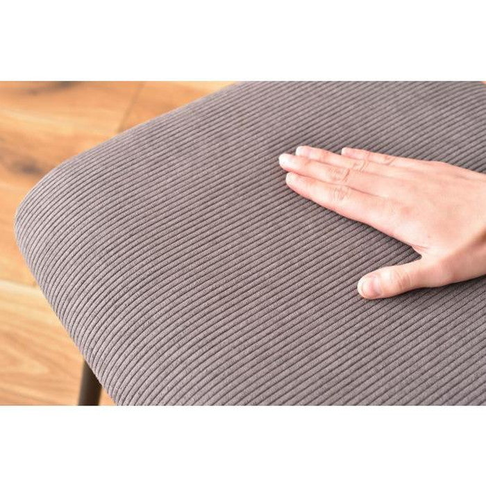 チェア ブラウン グリーン グレー W44×D55×H82×SH47 チェア ダイニングチェア 椅子 イス デスクチェア コーデュロイ スチール おしゃれ かわいい 北欧 シンプル ナチュラル azu-pc-76の画像