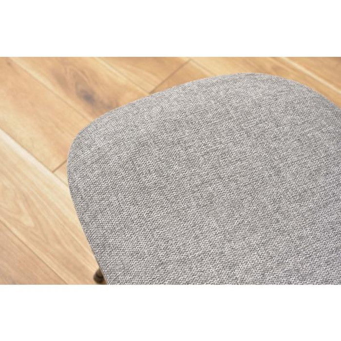 デスクチェア ブラック グレー W56×D61×H82-91×SH44-53 チェア 回転チェア デスクチェア オフィスチェア 座面回転 キャスター付き 移動可能 肘なし アームレス クロスレザー ファブリック スタイリッシュ シンプル おしゃれ グレー ブラック 在宅ワーク azu-pc-79の画像