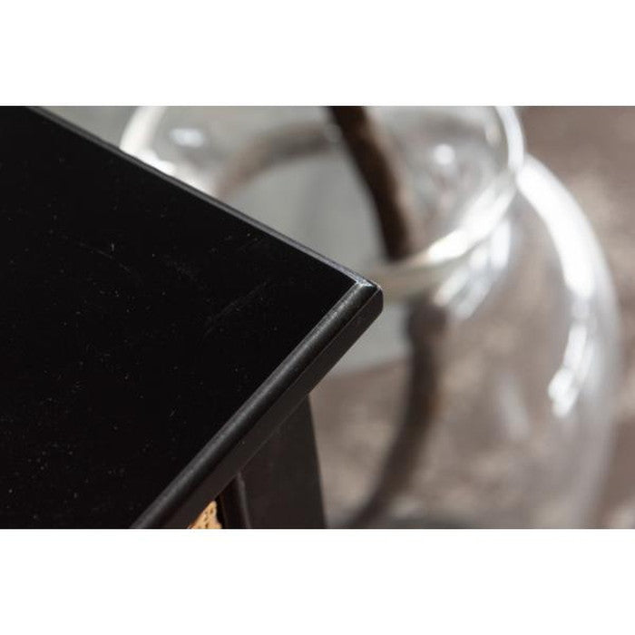 チェスト ブラック W80×D40×H74 チェスト 棚 収納 タンス リビングチェスト ラタン 籐 ミンディ ナチュラル 木製 天然木 ブラック ベージュ おしゃれ メンズライク 北欧 韓国 インテリア azu-pm-337の画像