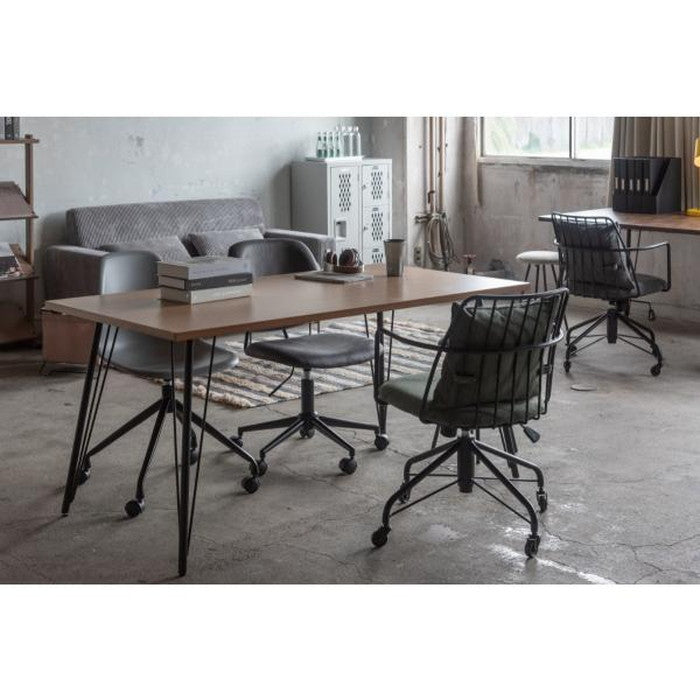 ダイニング テーブル ミックス ナチュラル W150×D80×H72 ダイニングテーブル 150×80 高さ72cm 幅150cm 奥行80cm スチール おしゃれ インダストリアル シンプル 長方形 ミックス azu-pt-338の画像