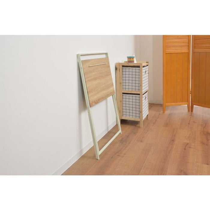 フォールディングデスク ブラック ホワイト W64×D45×H79 折りたたみ 折り畳み 折畳 azu-pt-780の画像