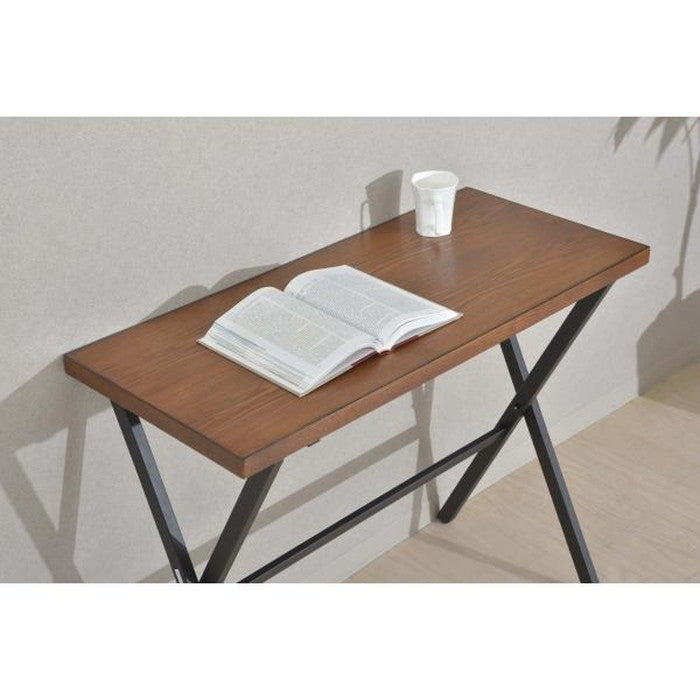 フォールディングデスク ブラック W90×D40×H72 折りたたみ 折り畳み 折畳 azu-pt-781の画像