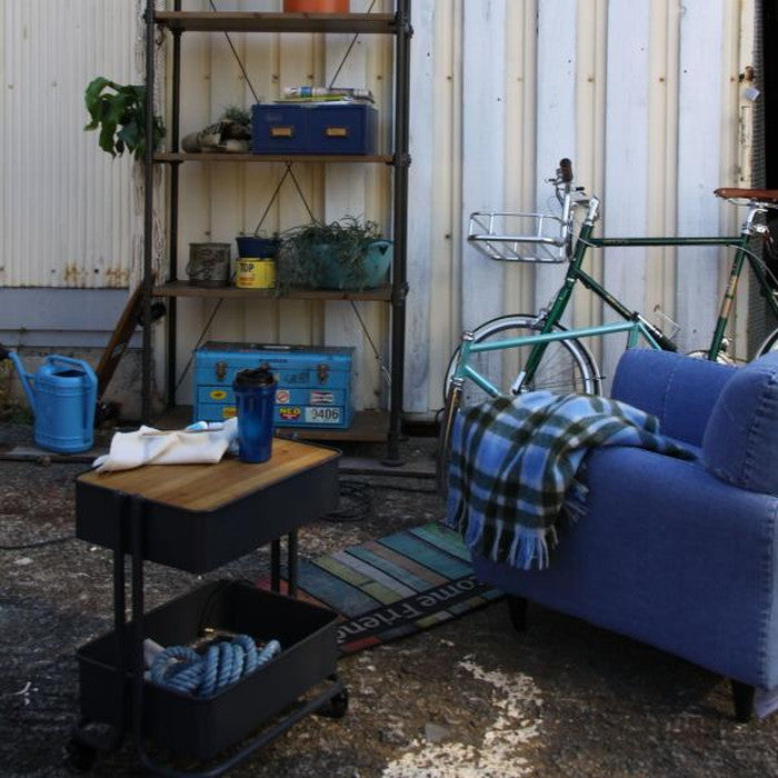 ワゴン グレー W45×D35×H56 azu-pw-404の画像