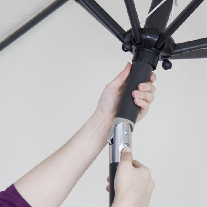 パラソル ブラウン グリーン ナチュラル W265×D265×H245 パラソル ガーデンパラソル 日よけ 日除け UVカット 角度調節 遮光 おしゃれ アウトドア キャンプ カフェ テラス バルコニー 庭 シンプル ブラウン グリーン ナチュラル azu-rkc-527の画像