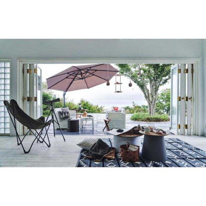 ガーデンパラソル ブラウン グレー W345×D410×H260 azu-rkc-729の画像