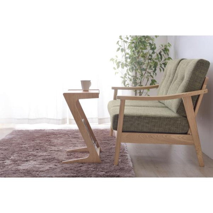 カーティス サイドテーブル ブラウン ナチュラル W40×D31.5×H57 azu-rp-451の画像