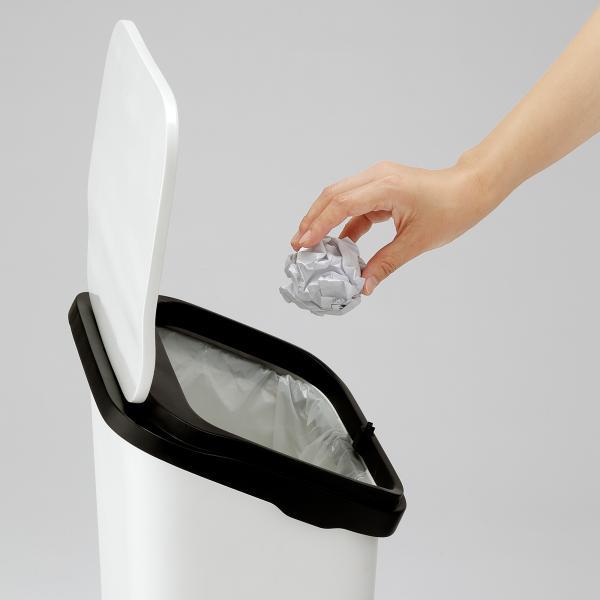 スムース ダストボックス ブラック ミント ブラウン ホワイト W30.4×D22.8×H53.8 azu-rsd-620の画像