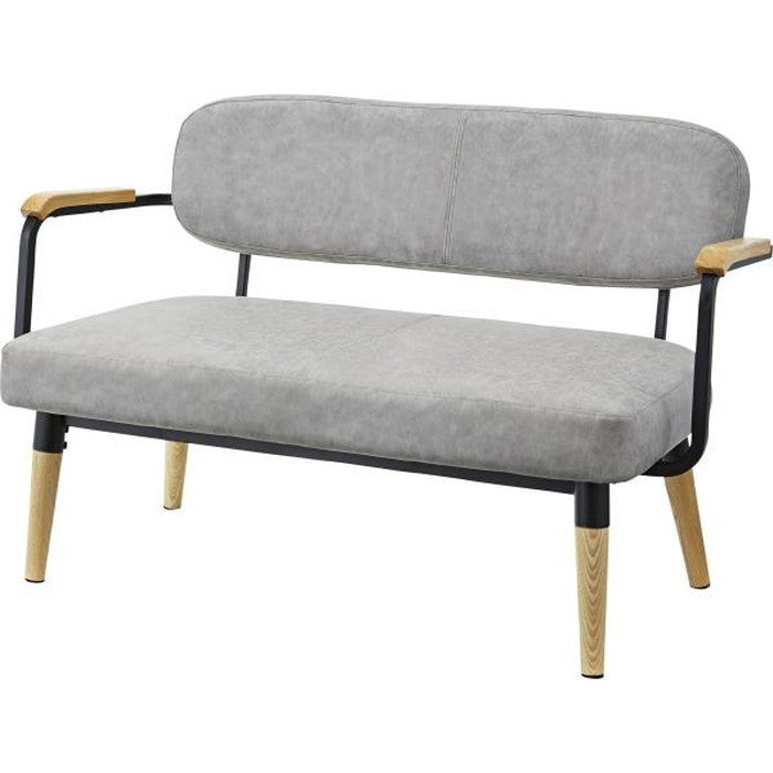 ロイス ソファ ソファー sofa 2人掛 グレー W110×D63×H69×SH39 azu-rto-452の画像