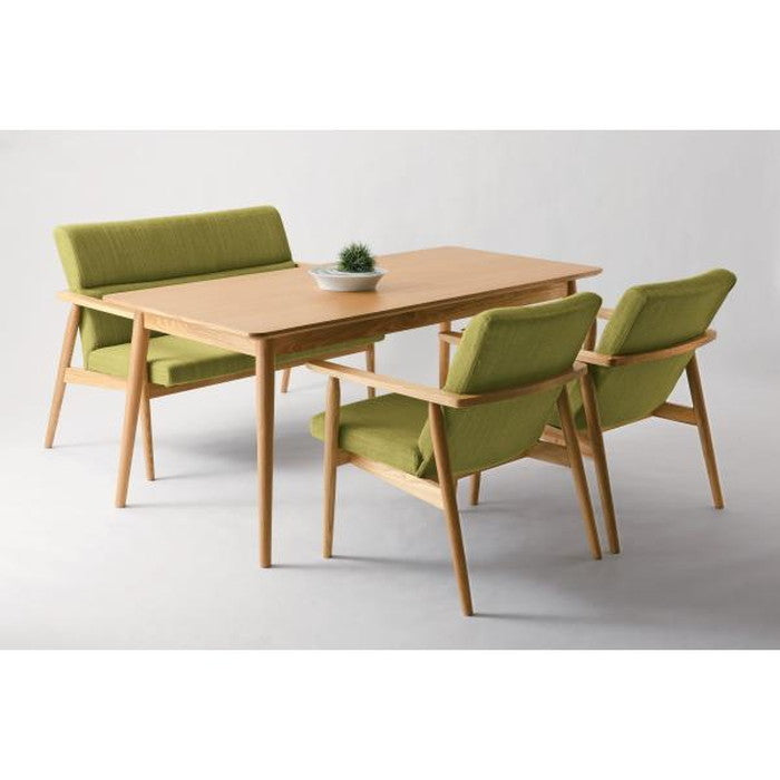 リズ ダイニング テーブル ナチュラル W160×D75×H69 azu-rto-883の画像