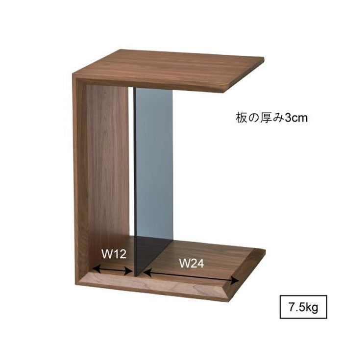 マルチサイドテーブル ブラウン W54×D35×H40 azu-so-226の画像