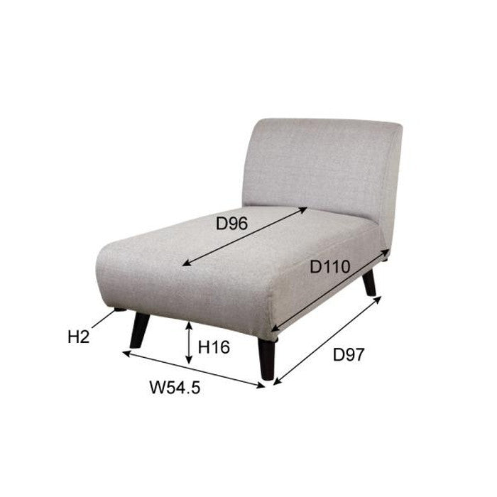 ネオトマソン カウチ ベージュ グレー W65×D121×H71×SH37 azu-ss-96の画像