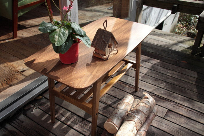 トムテ センターテーブルS ブラウン W75×D40×H48 azu-tac-227の画像