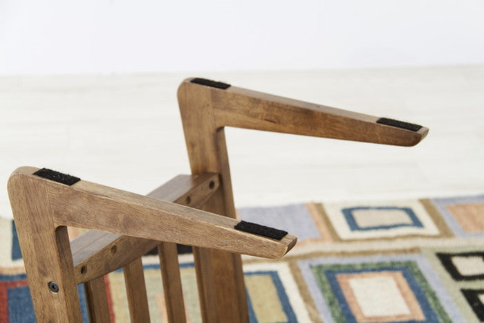 トムテ ソファサイドテーブル ブラウン W40×D41×H54 azu-tac-239の画像