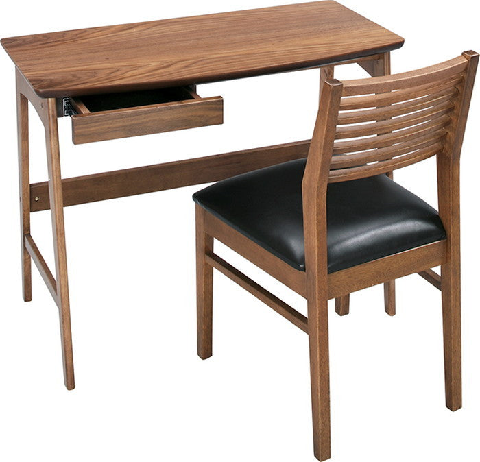 デスク ブラウン W90×D45×H70 azu-tac-243の画像