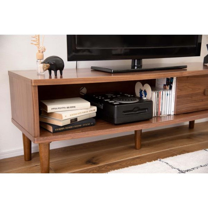 トムテ TVボードS ブラウン W120×D40×H42 azu-tac-244の画像