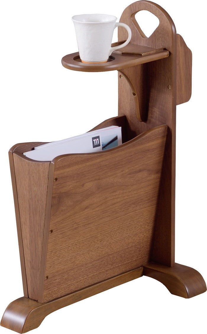 トムテ サイドテーブル ブラウン W45×D30.5×H60 azu-tac-252の画像