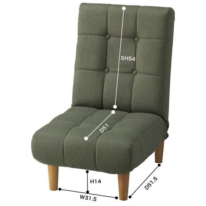 ジョイン フロアソファ グレー W50×D70-118×H82×SH30 azu-thc-107の画像