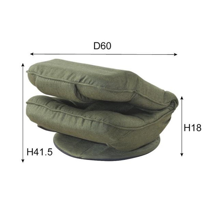 バケットリクライナー グレー W52×D68-101×H64-80×SH16 azu-thc-201の画像