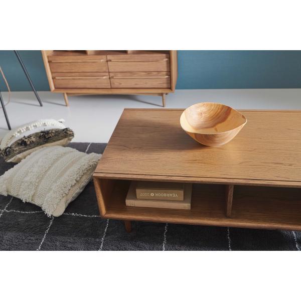 ティモ センターテーブル ブラウン ナチュラル W110×D60×H40 azu-tim-31の画像