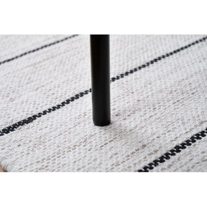 ダイニング チェア ベージュ W51×D54×H80×SH46 チェア ダイニングチェア おしゃれ 椅子 イス いす チェアー ナチュラル シンプル ラタン調 ファブリック 布地 スチール 背もたれ アームレス ベージュ アジアン シンプル azu-toe-127の画像