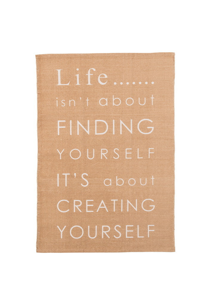 ラグ マット ベージュ 約W90×D130 azu-ttr-125の画像