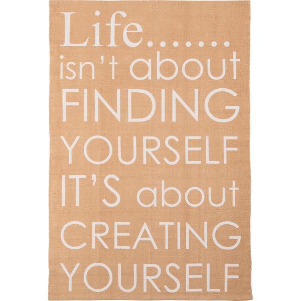 ラグ マット ベージュ 約W130×D190 azu-ttr-126の画像