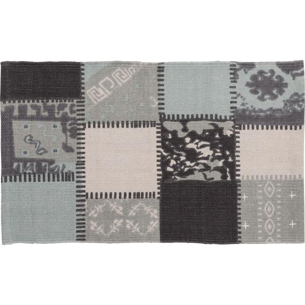 マット ベージュ ブルー グレー 約W45×D75 azu-ttr-130の画像