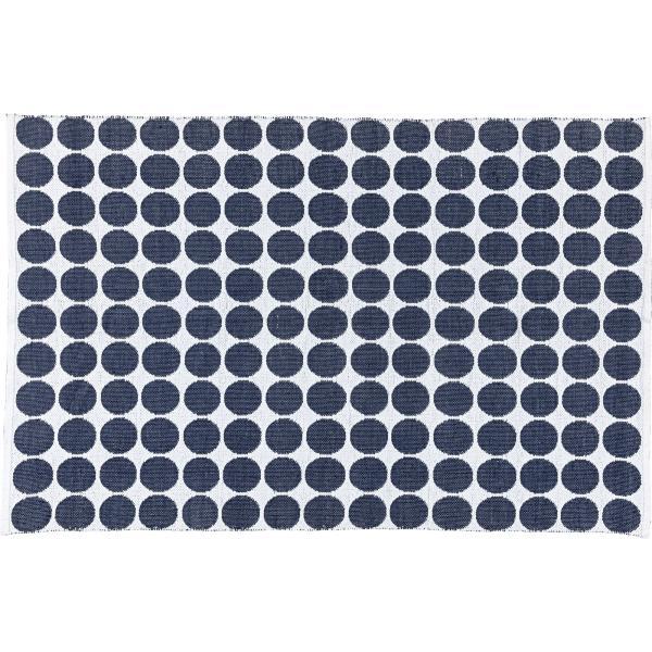 ラグ マット ブルー ネイビー 約W90×D130 ラグマット 絨毯 ラグ マット 90×130cm 北欧 おしゃれ かわいい PVC シンプル ブルー ストライプ 屋外 アウトドア レジャーシート 洗える 水洗い可能 azu-ttr-176の画像