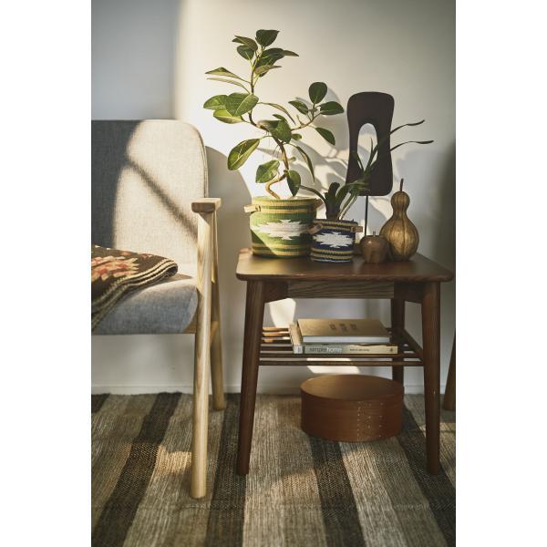 ファブリックプランター ベージュ グリーン 約W15×D15×H16 azu-ttz-521の画像