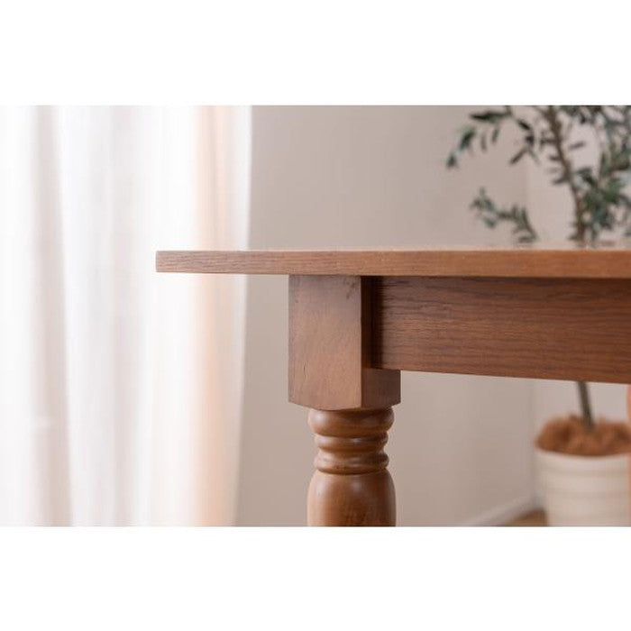 ダイニング テーブル ブラウン グレー W150×D80×H72 ダイニングテーブル 長方形 四角 天然木 木製 ブラウン シンプル クラシック シャビーシック アンティーク 食卓机 おしゃれ azu-vet-402の画像