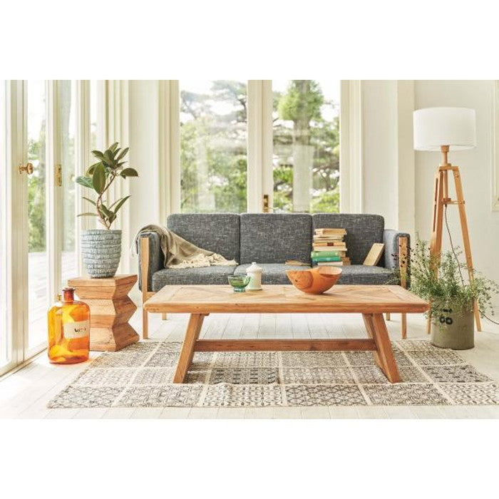 リビングテーブル センターテーブル ブラウン W130×D70×H40 テーブル リビングテーブル ローテーブル センターテーブル 幅130cm 古材 パイン古材 天然木 ナチュラル おしゃれ シンプル azu-we-884の画像