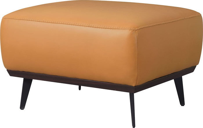マスター オットマン キャメル W70×D62×H44 オットマン 1人掛け 1人用 ソファ ソファー チェア 足置き 本革 革 レザー スチール スタイリッシュ 高級感 上品 上質 ミッドセンチュリー ステッチ おしゃれ azu-we-912の画像