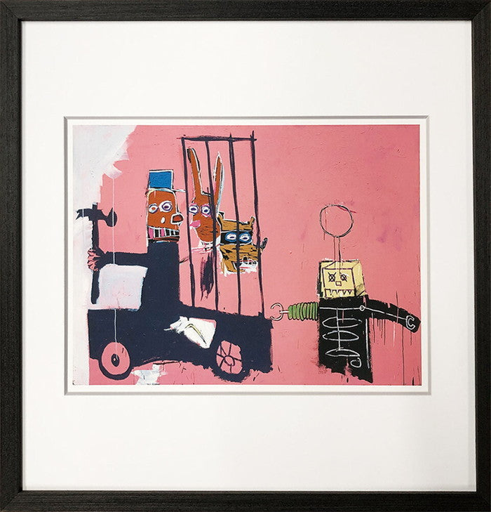 バスキア Jean-Michel Basquiat Molasses 1983 425x425x32mm 425x425x32mm IJB-62490 アート 絵 フレーム bic-11112299s1の画像