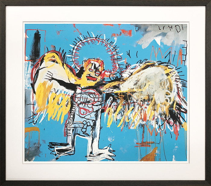 バスキア Jean-Michel Basquiat Untitled Fallen Angel 1981 645x570x32mm 645x570x32mm IJB-62495 アート 絵 フレーム bic-11112303s1の画像