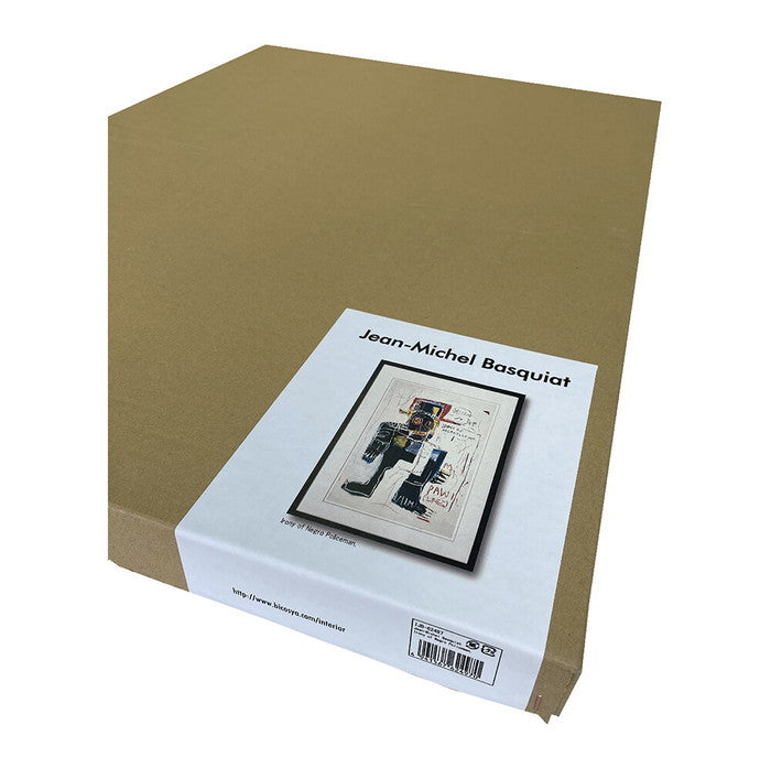バスキア Jean-Michel Basquiat Irony of Negro Policeman 475x645x32mm 475x645x32mm IJB-62497 アート 絵 フレーム bic-11112305s1の画像