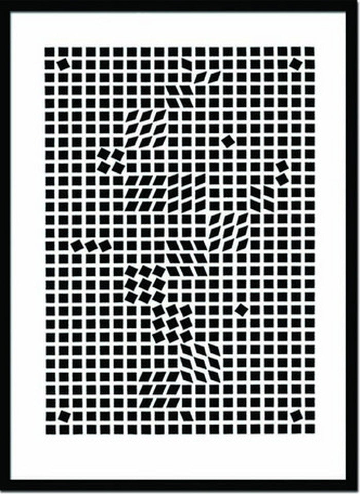 アートフレーム ヴィクトル・ヴァザルリ Victor Vasarely Tinko 1955 Silkscreen 730x1030x30mm IVV-14397 bic-6942445s1の画像