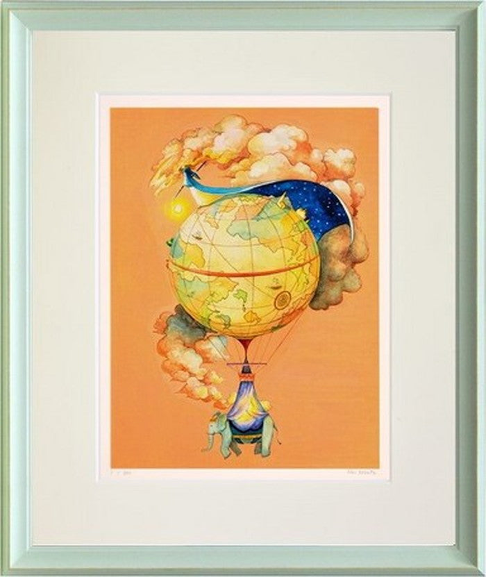 アートフレーム 堀 乃布子 おやすみ太陽 387x462x27mm ZNH-61138 bic-6942919s1の画像