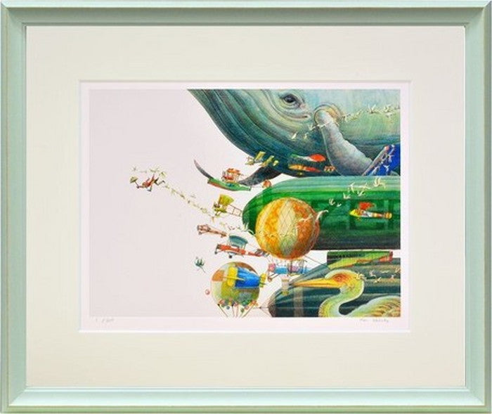 アートフレーム 堀 乃布子 航路は霞 462x387x27mm ZNH-61143 bic-6942923s1の画像