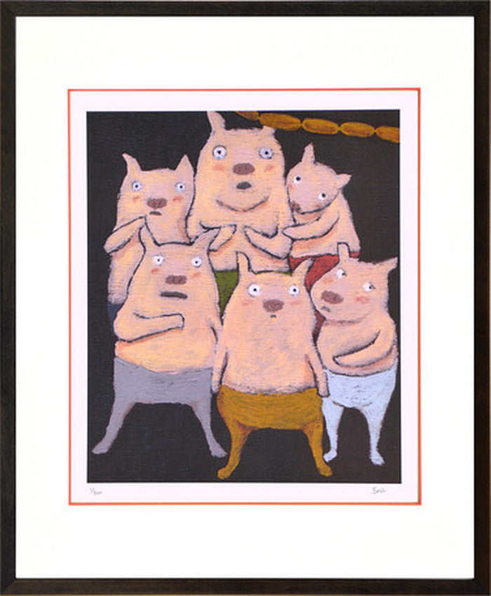 アートフレーム まつもととしこ ウインナーの冒険 364x441x27mm ZTM-61149 bic-6942930s1の画像