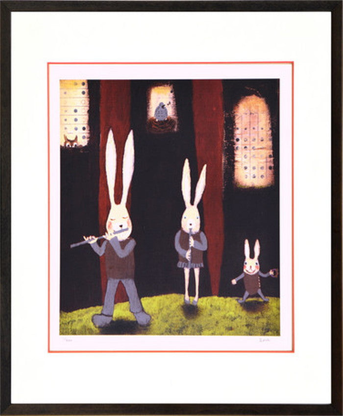 アートフレーム まつもととしこ うさぎ兄弟 364x441x27mm ZTM-61150 bic-6942931s1の画像
