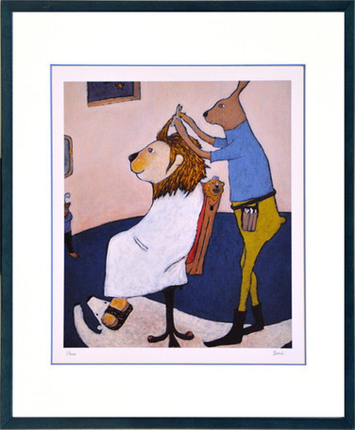 アートフレーム まつもととしこ 王様気分 364x441x27mm ZTM-61160 bic-6942941s1の画像