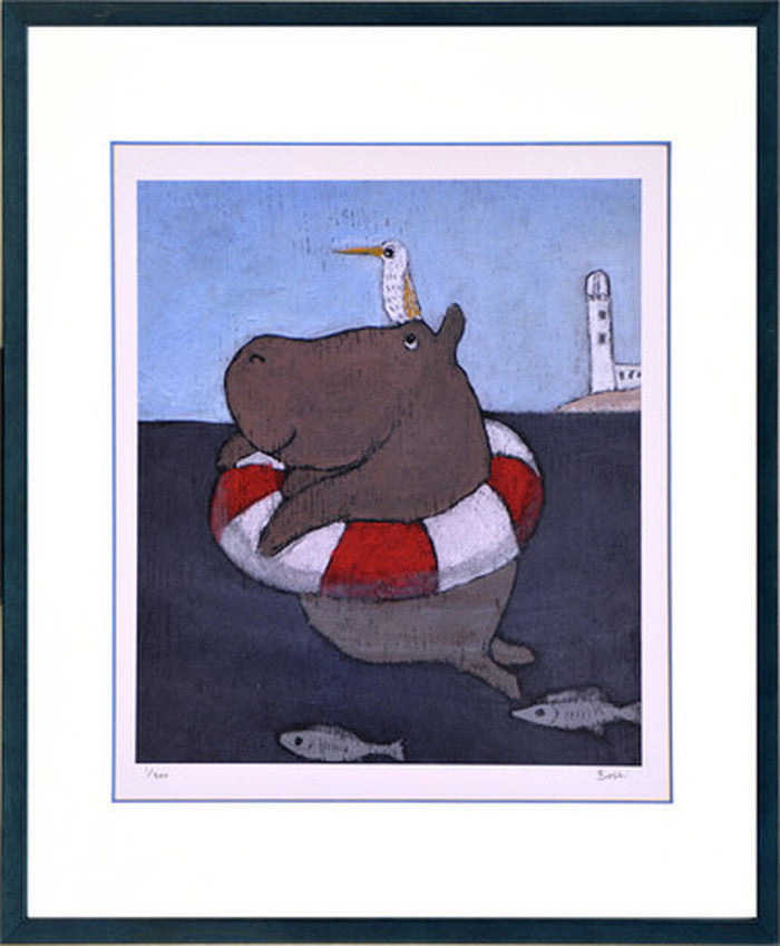 アートフレーム まつもととしこ 浮き輪 364x441x27mm ZTM-61165 bic-6942946s1の画像