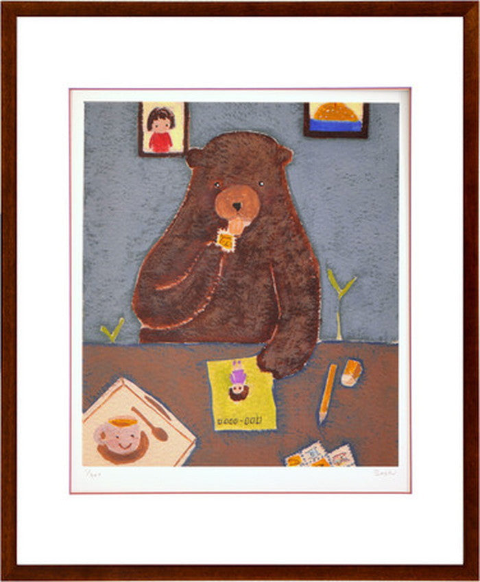 アートフレーム まつもととしこ DMくま 364x441x27mm ZTM-61168 bic-6942949s1の画像