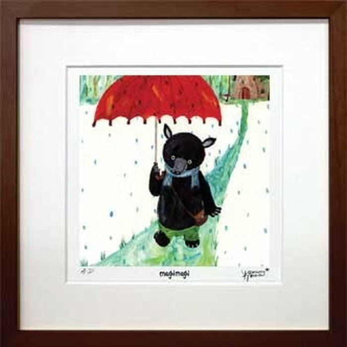 アートフレーム 絵本作家 たけうち よしひと Yoshihito Takeuchi magimagi 1 270x270x20mm ZYT-50777 bic-7064175s1の画像