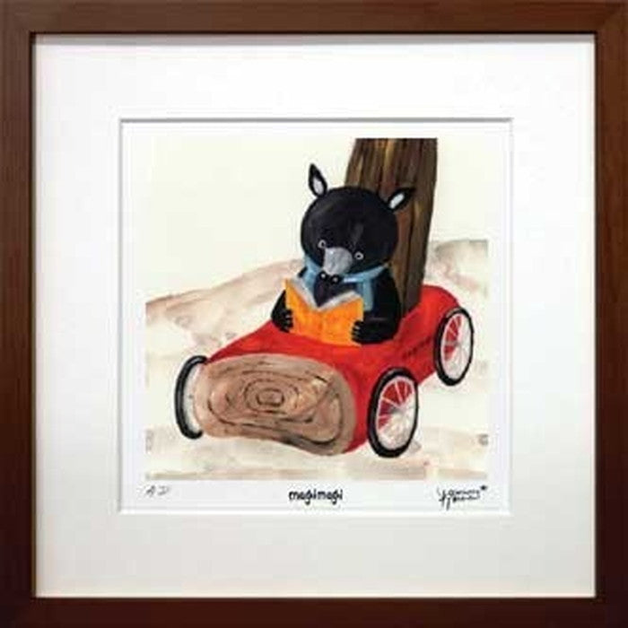 アートフレーム 絵本作家 たけうち よしひと Yoshihito Takeuchi magimagi 3 270x270x20mm ZYT-50779 bic-7064177s1の画像