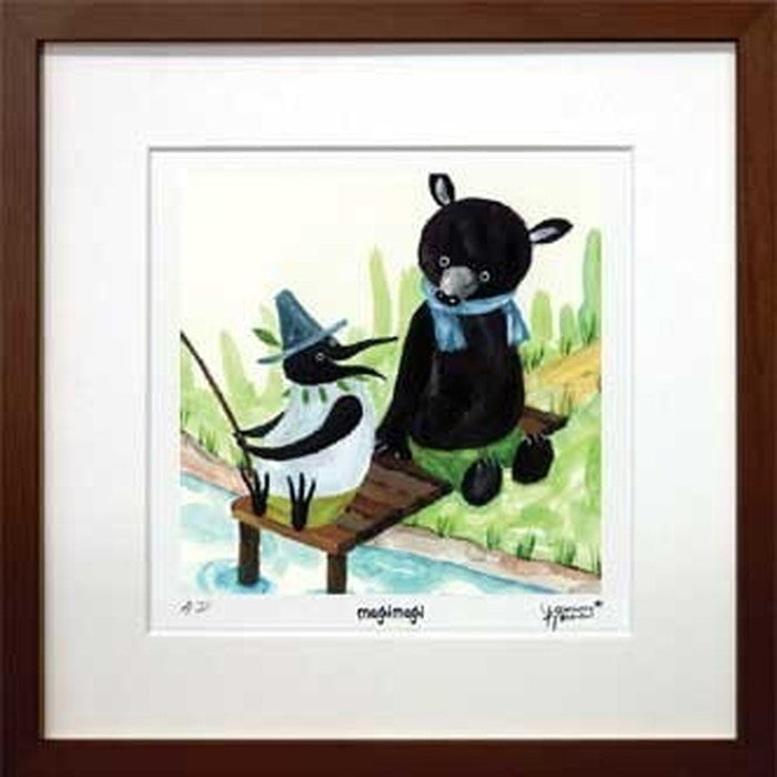 アートフレーム 絵本作家 たけうち よしひと Yoshihito Takeuchi magimagi 4 270x270x20mm ZYT-50780 bic-7064178s1の画像