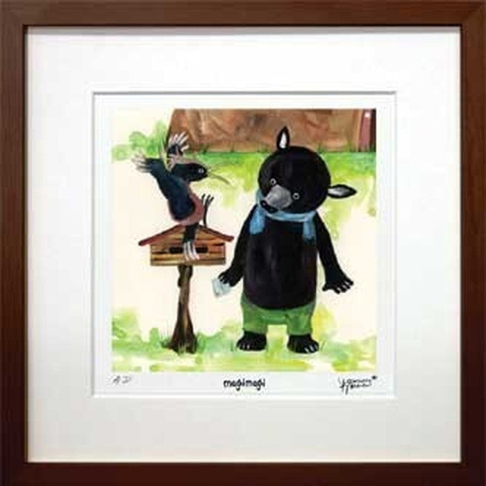 アートフレーム 絵本作家 たけうち よしひと Yoshihito Takeuchi magimagi 5 270x270x20mm ZYT-50781 bic-7064179s1の画像