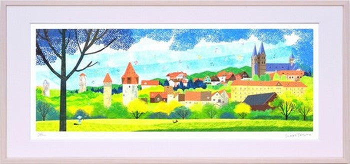 アートフレーム はり たつお フリッツラーの見張り塔 L 738x348x25mm ZTH-61690 bic-7193909s1の画像