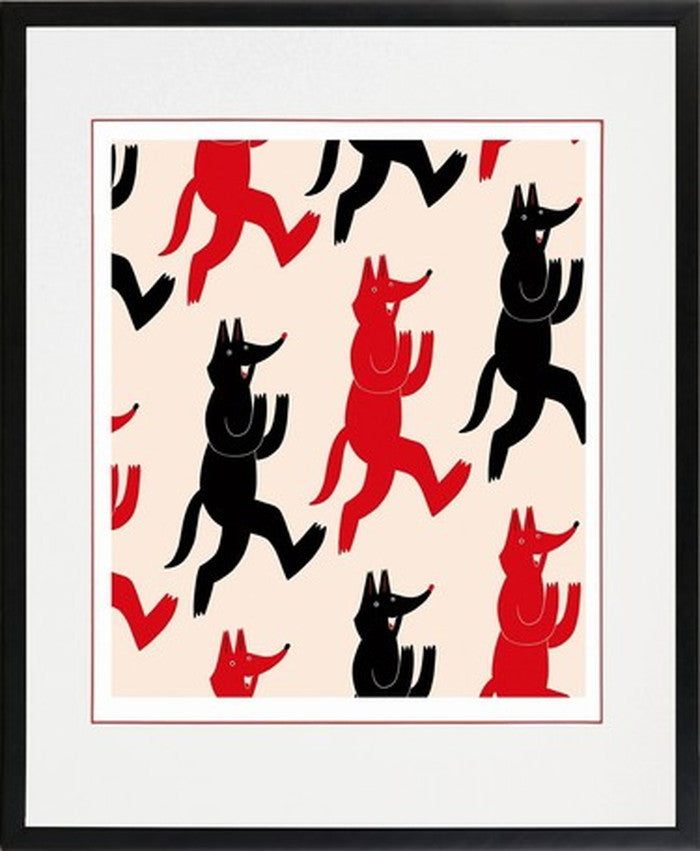 アートフレーム MEOMEO 狐の雨 365x441x25mm ZMM-61884 bic-7377050s1の画像